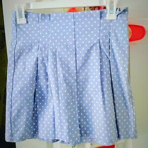 Sugar+Lips Periwinkle Polka Dot Shorts
